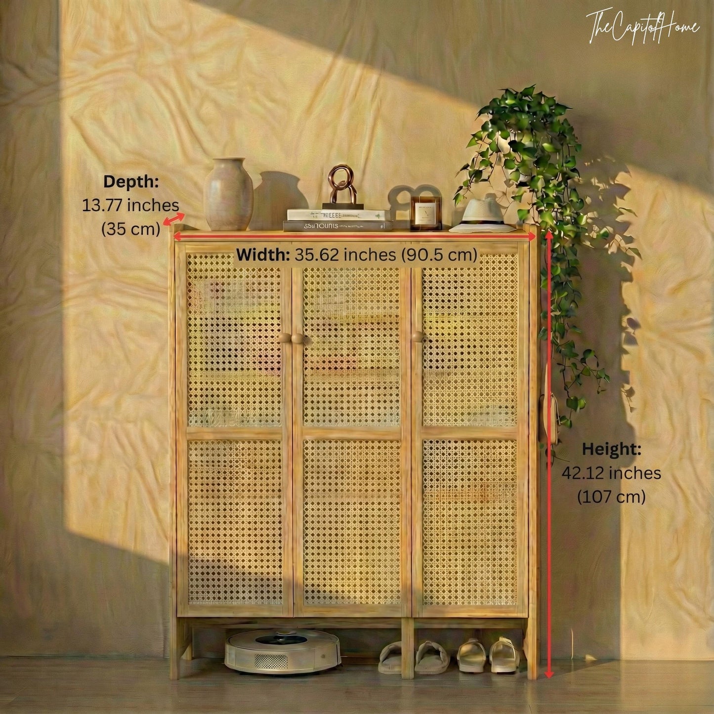 Bamboo 5-Tier Shoe Rack – Freestanding Entryway Storage Organizer, Natural & Eco-Friendly