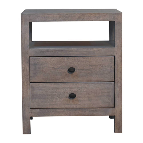 Acid Wash 2 Drawer Open Bedside - product view