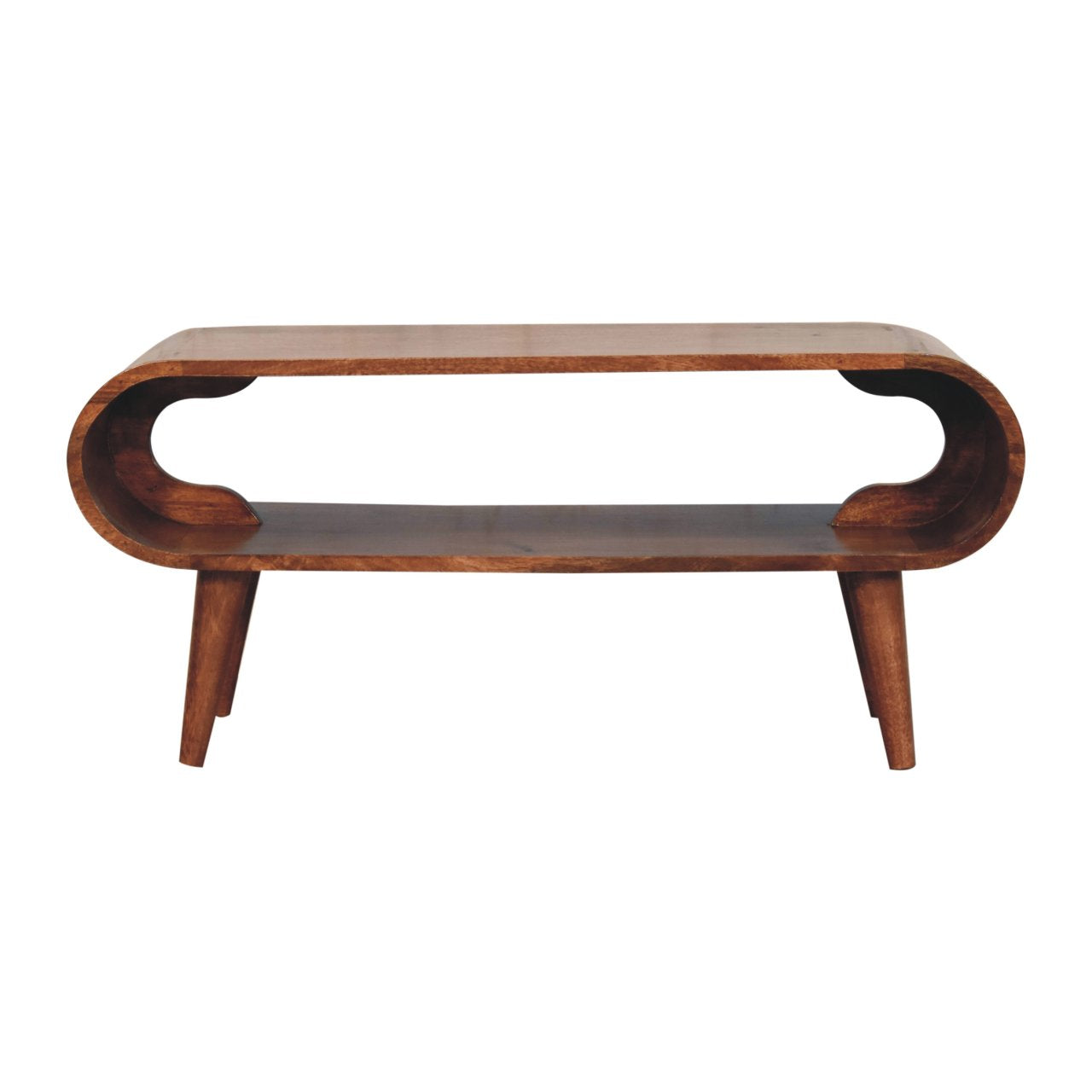 Amaya Nordic Style Honey Caramel Coffee Table - product view