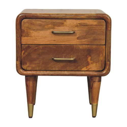 Amber Oak Bedside Table - product view