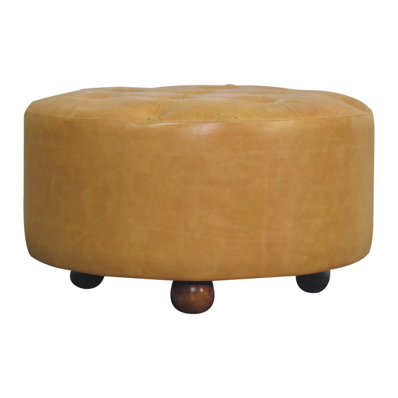 Amber Oak Leather Coffee Table - product view