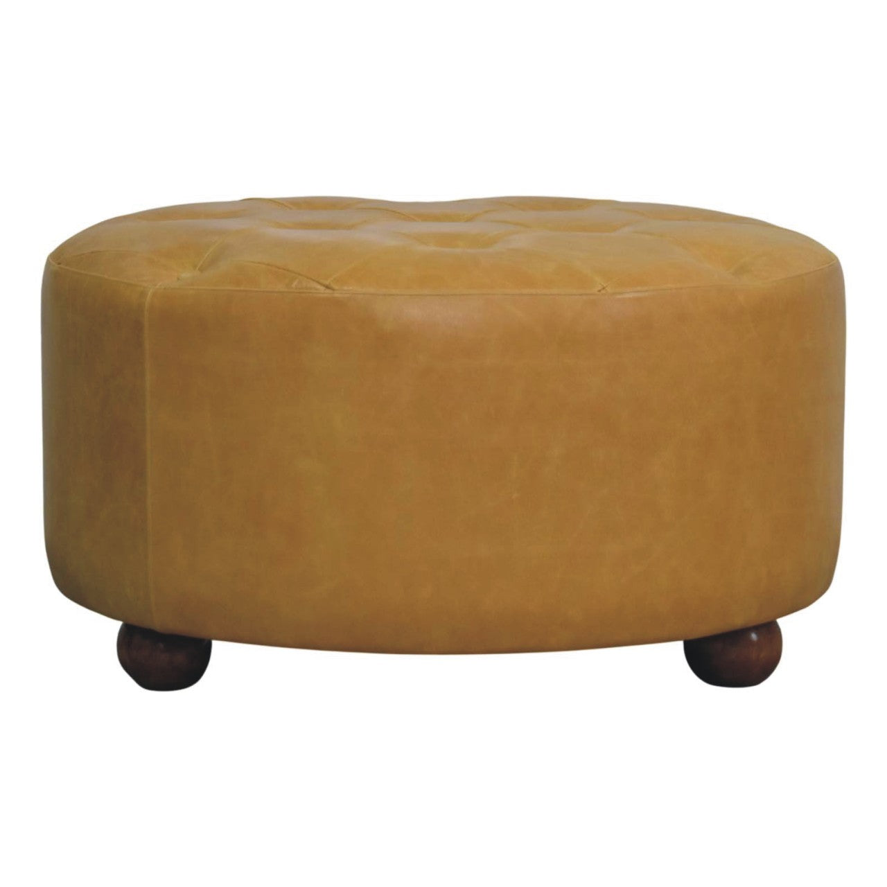 Amber Oak Leather Coffee Table - verified alternate view 2