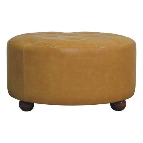 Amber Oak Leather Coffee Table - verified alternate view 2