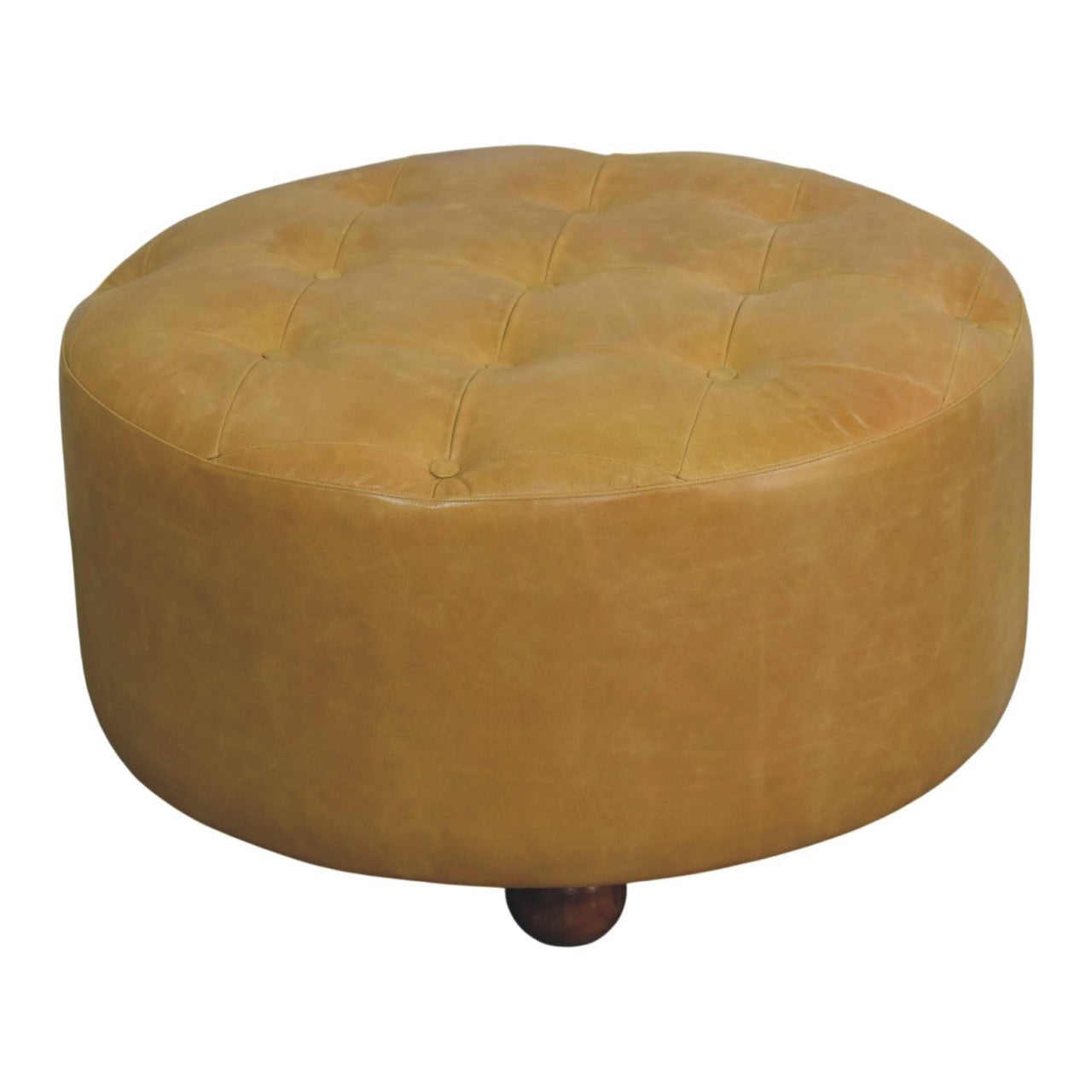 Amber Oak Leather Coffee Table - verified alternate view 3