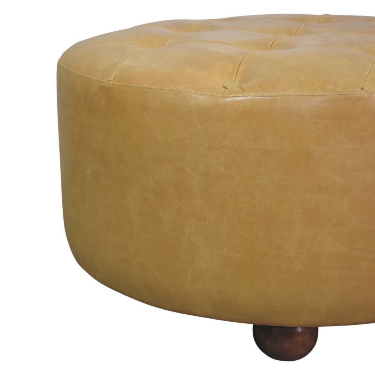 Amber Oak Leather Coffee Table - verified alternate view 5