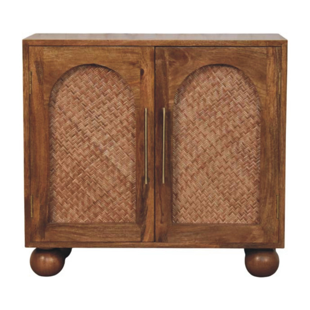 Arched Rattan Two-Door Sideboard - product view