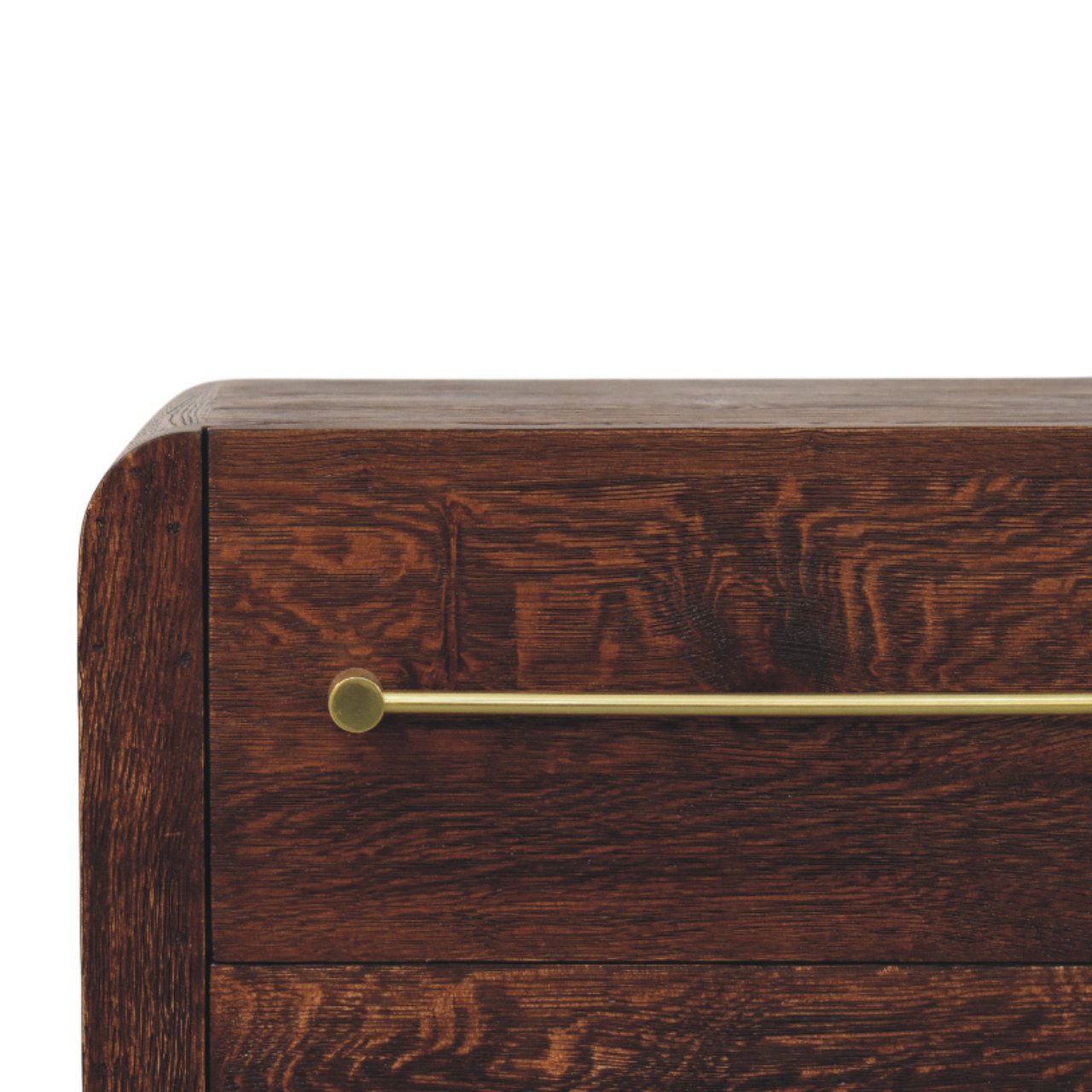 Aurelio Smoked Oak Bedside Table - verified alternate view 4