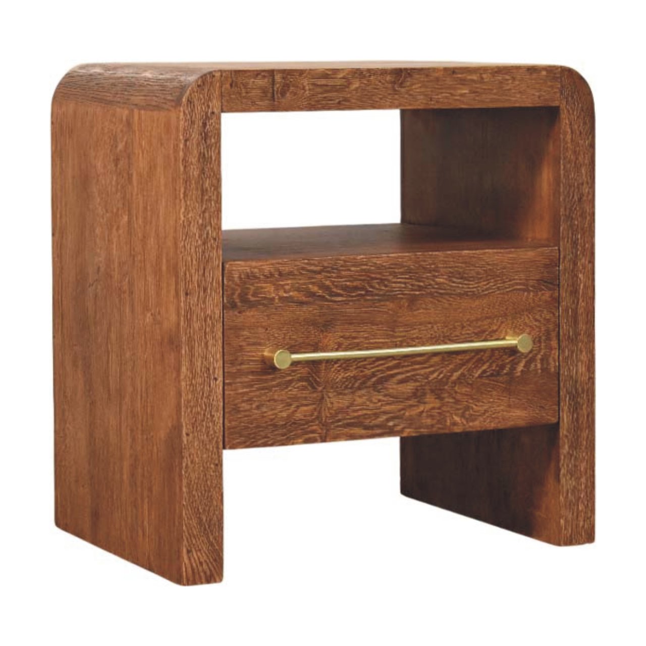 Aurelio Smoked Oak Open Bedside - verified alternate view 2