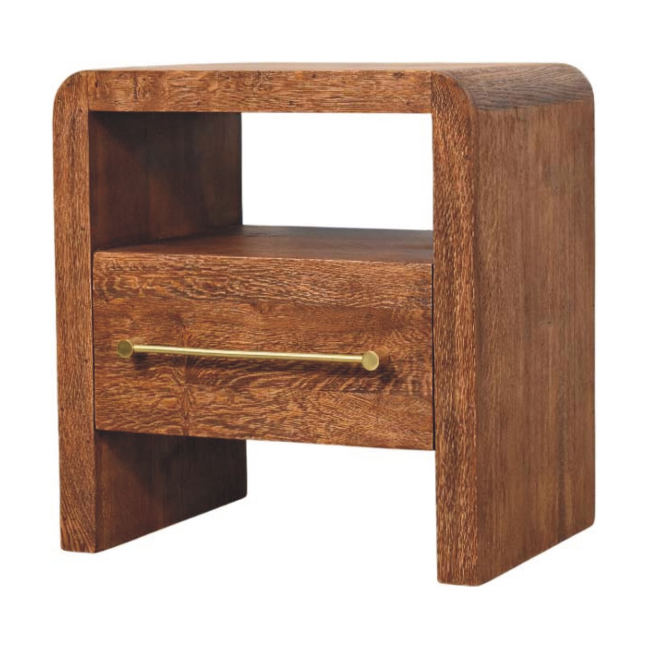 Aurelio Smoked Oak Open Bedside - verified alternate view 3