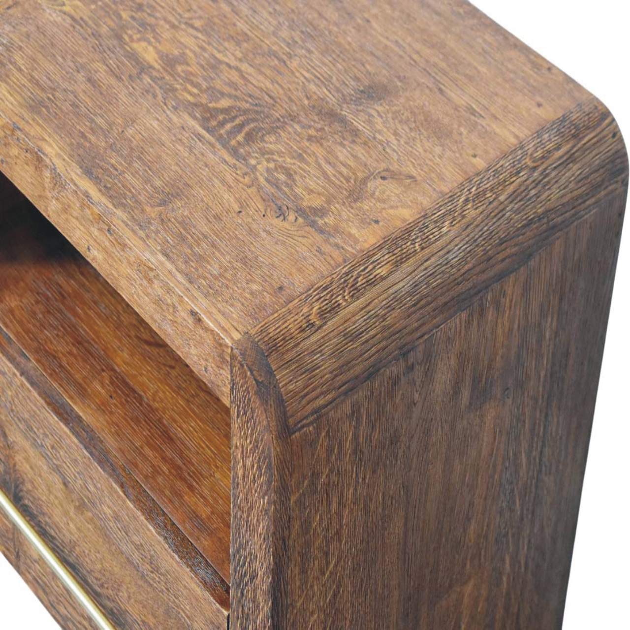 Aurelio Smoked Oak Open Bedside - verified alternate view 5