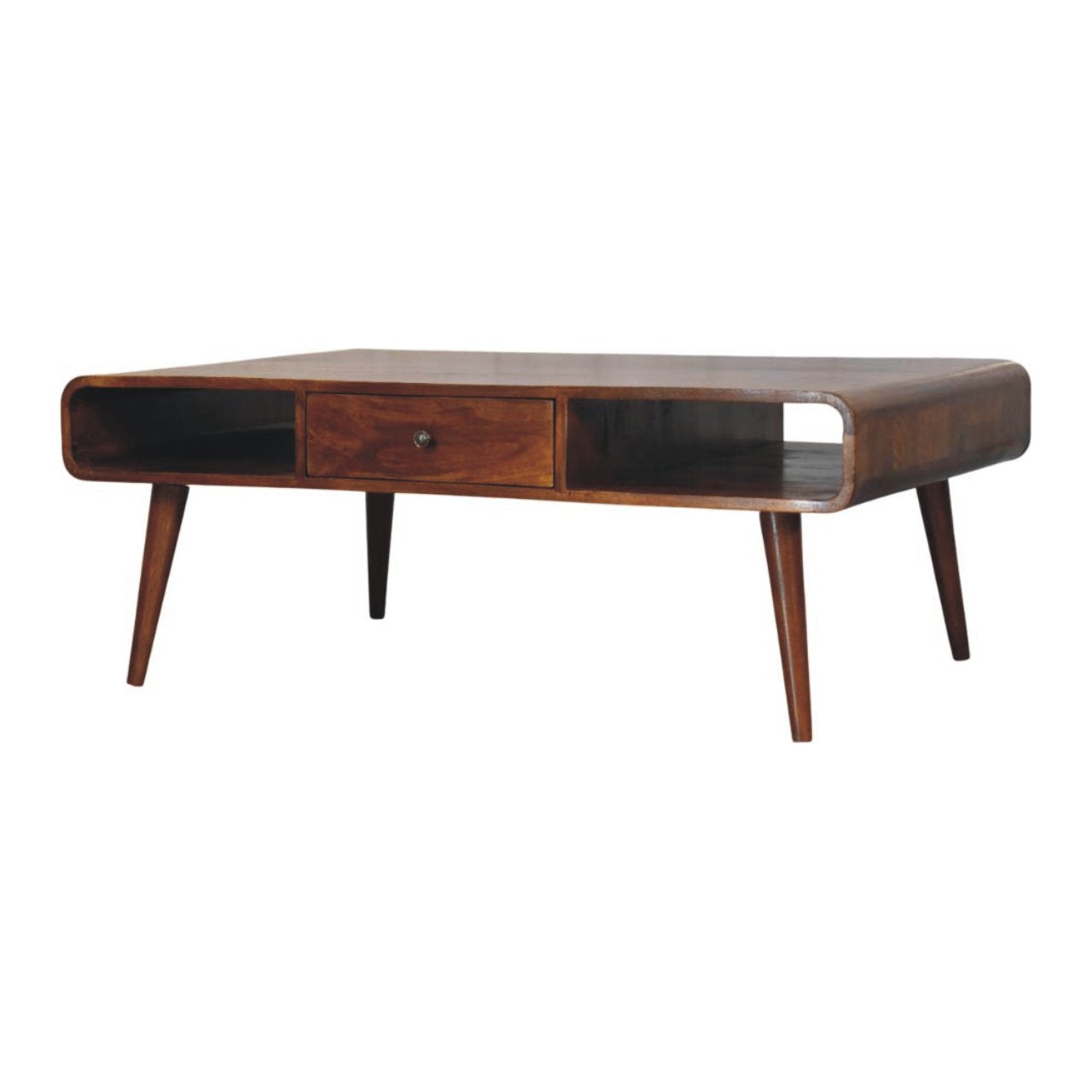 Avora 2 Drawer Chestnut Coffee Table - verified alternate view 3
