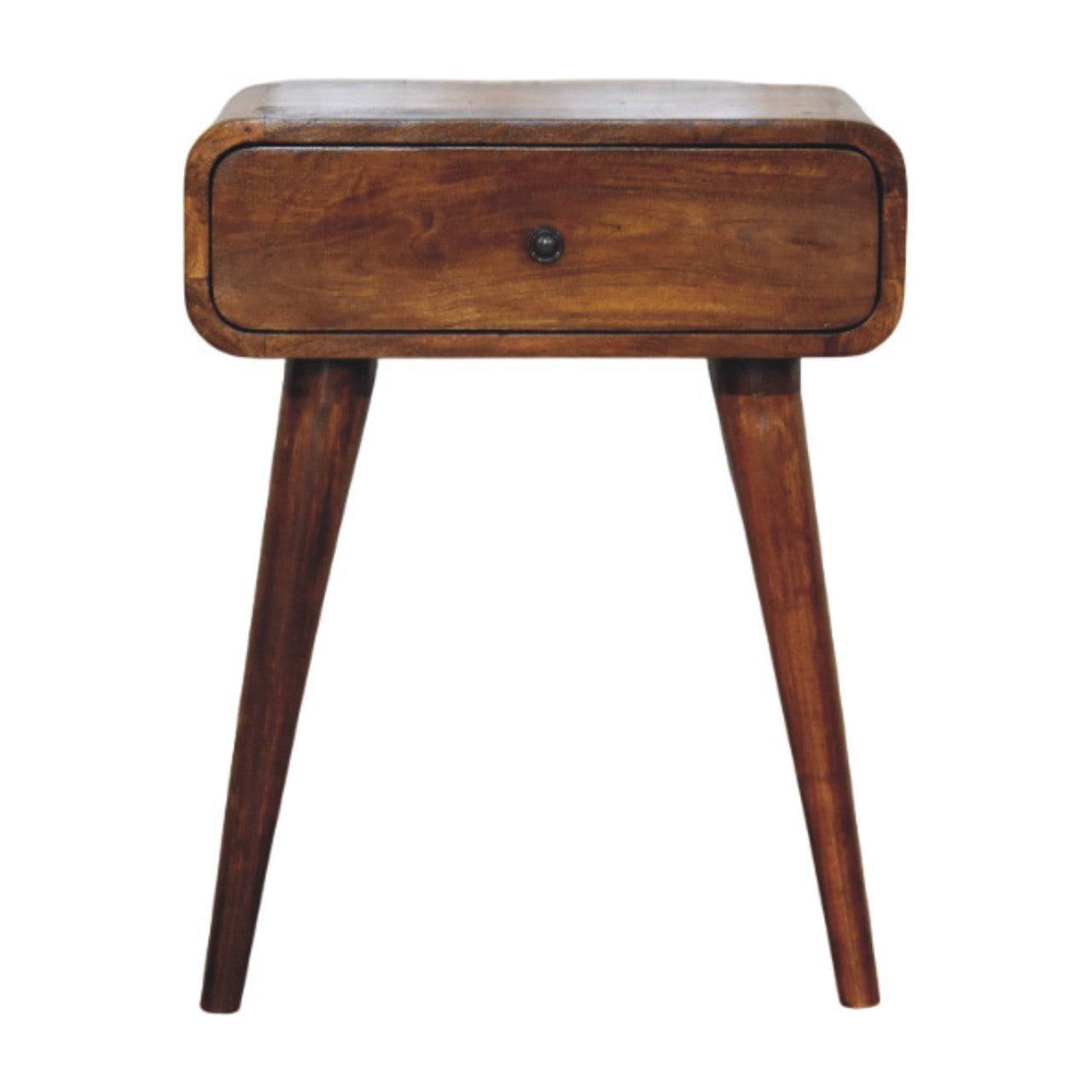 Avora Chestnut Nightstand with 1 drawer - product view