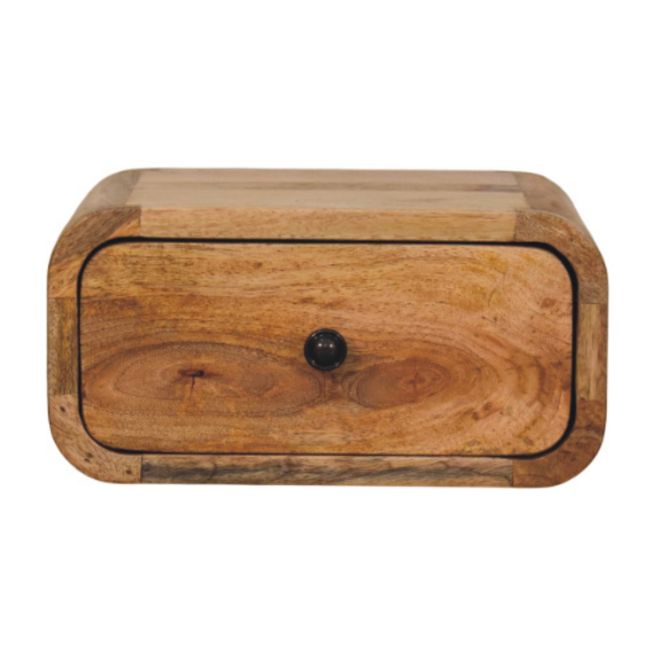 Avora Mini Wall-Mounted Oak-ish 1 Drawer Nightstand - product view