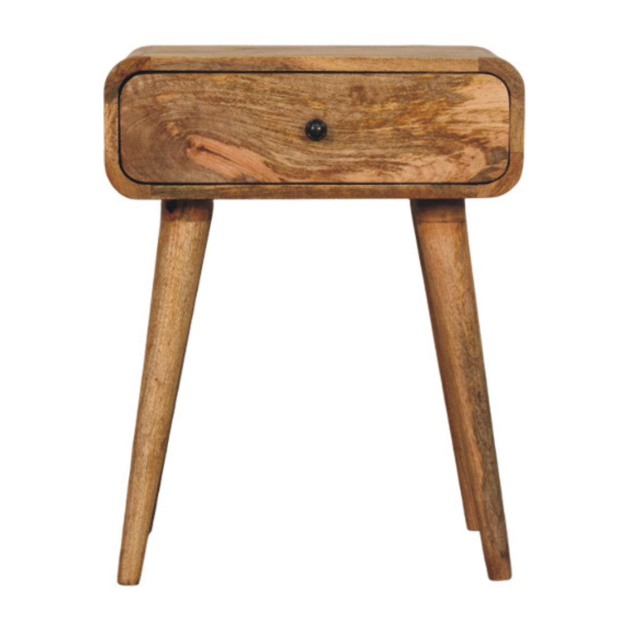 Avora Oak-ish Nightstand with 1 drawer - product view