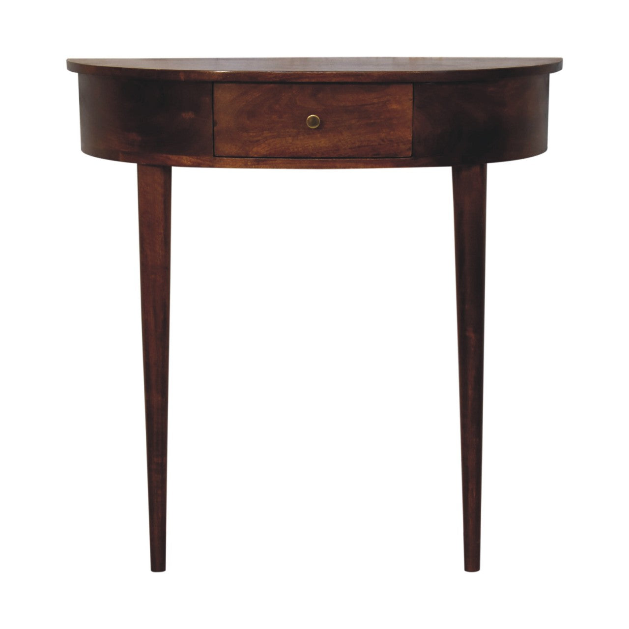 Backless Mounted Chestnut Console - product view