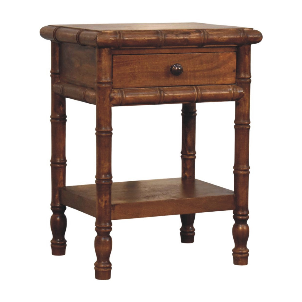 Bamboo Heritage Bedside Table - detail view