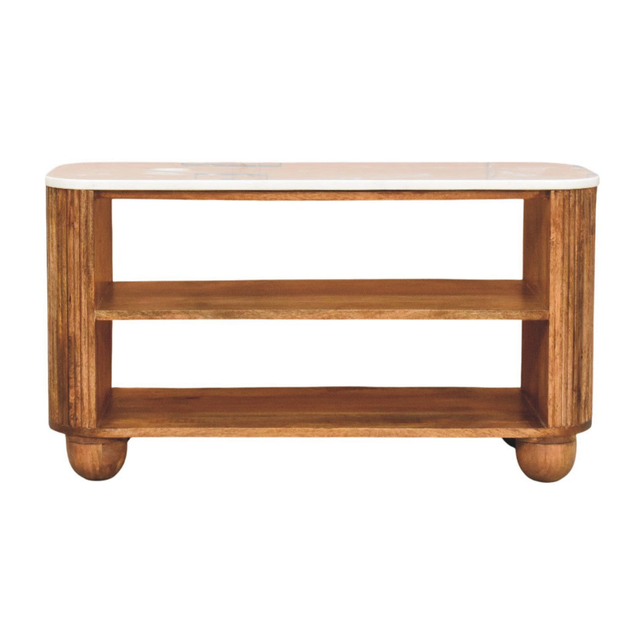 Beaumont Marble Shoe Bench - product view