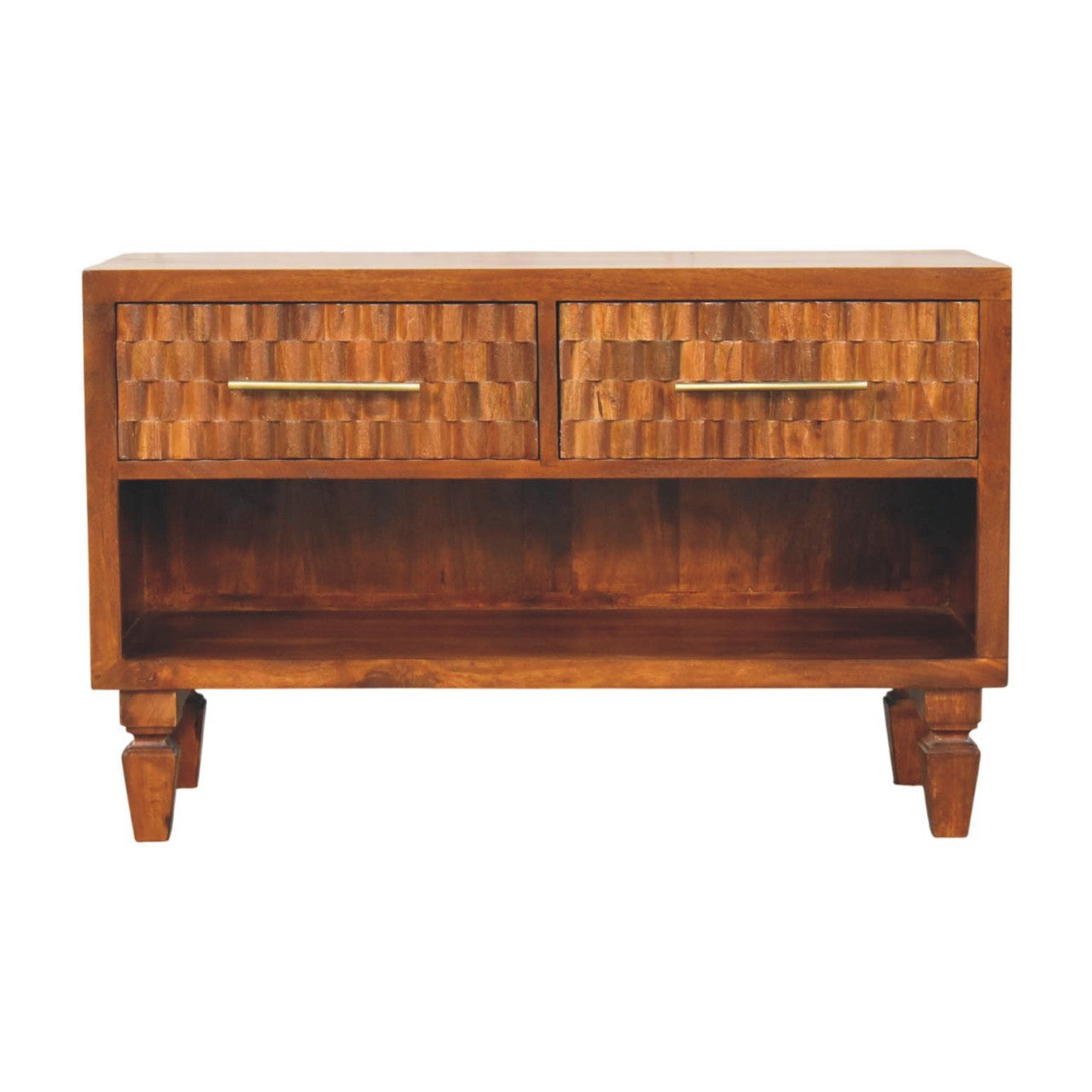Cadiz Carved Shoe Bench - product view