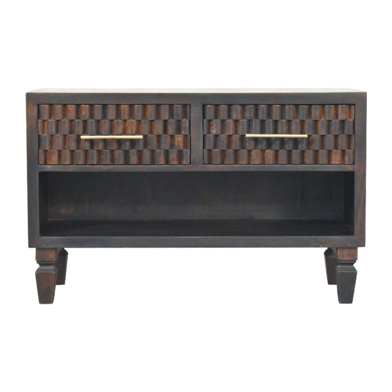 Cadiz Carved Shoe Storage Bench - product view