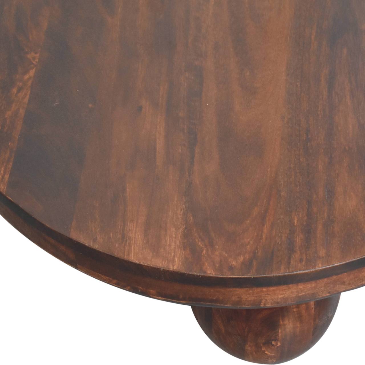 California Walnut Central Table with Ball Feet - verified alternate view 5
