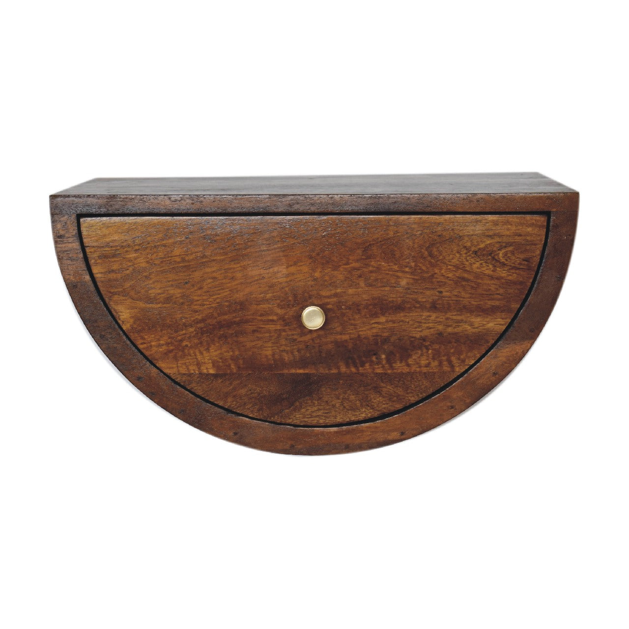 Chestnut Crescent Floating Nightstand - product view