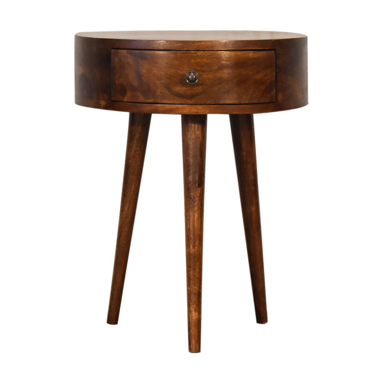 Chestnut Semi Circle Nightstand - product view