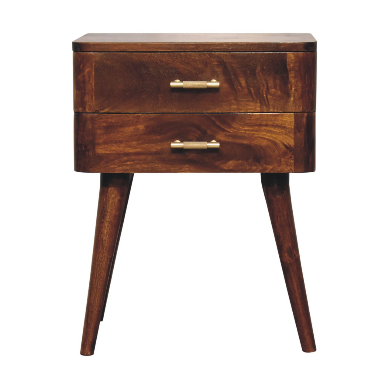 Chestnut T-Bar Nordic Nightstand - product view