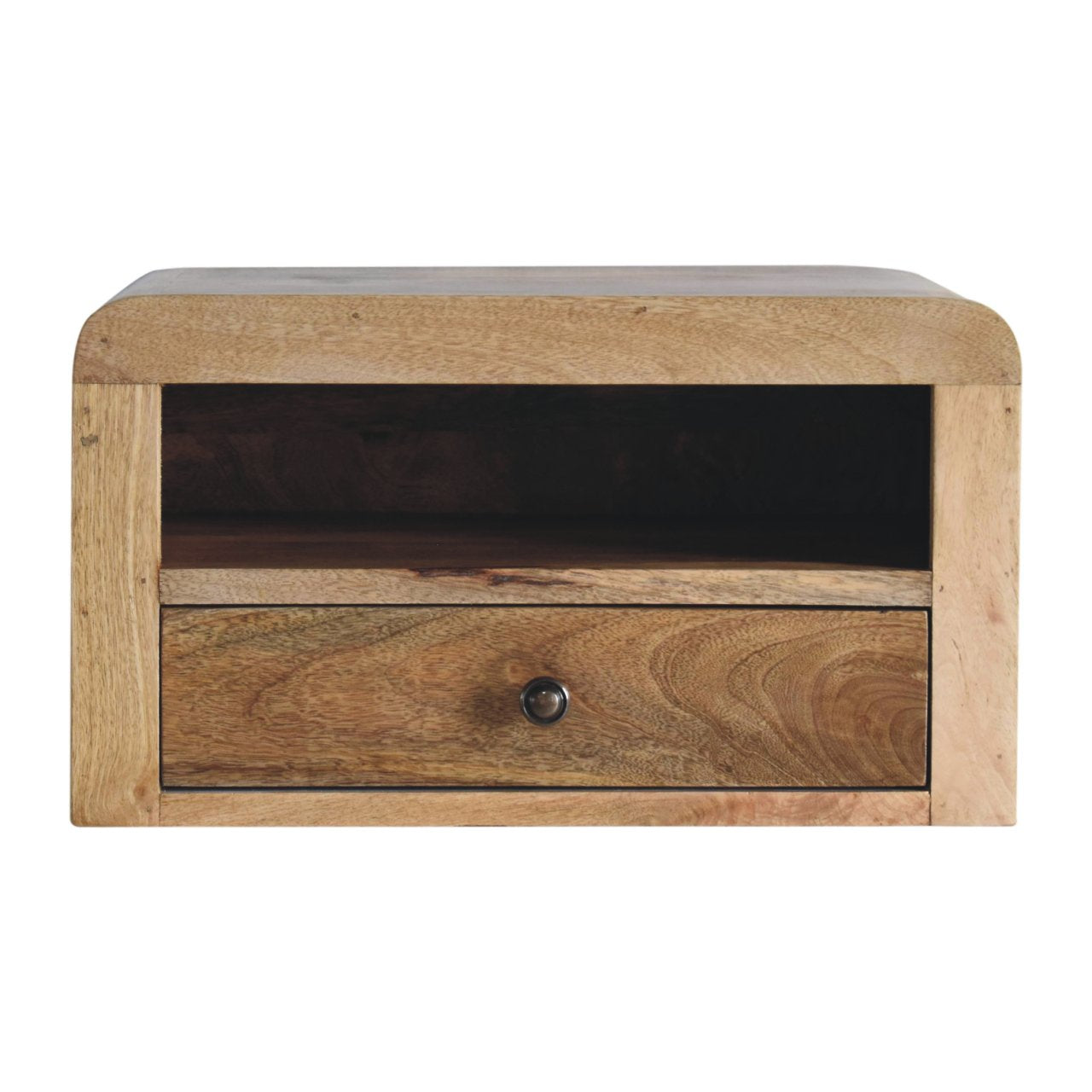 Chunky Oak-ish Floating Bedside - product view