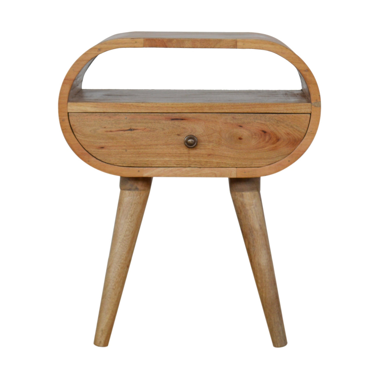 Circular Open Slot Nightstand - product view