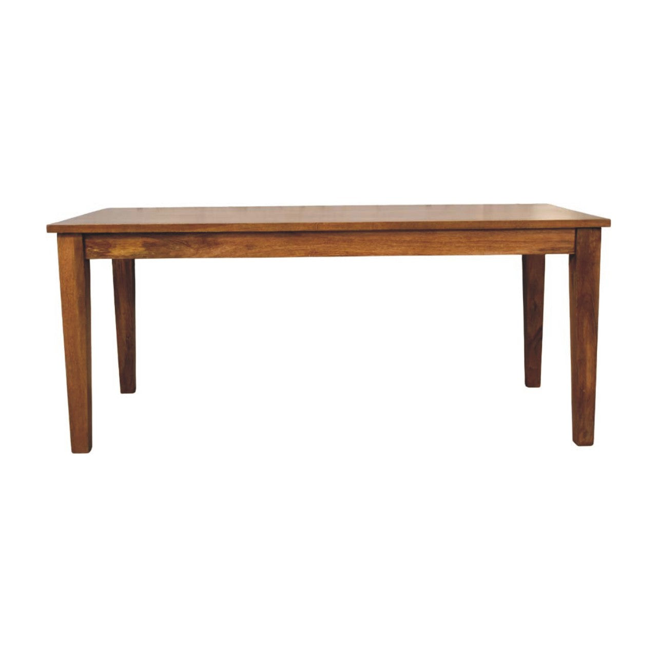 Classic Golden Teak Solid Wood Dining Table - product view