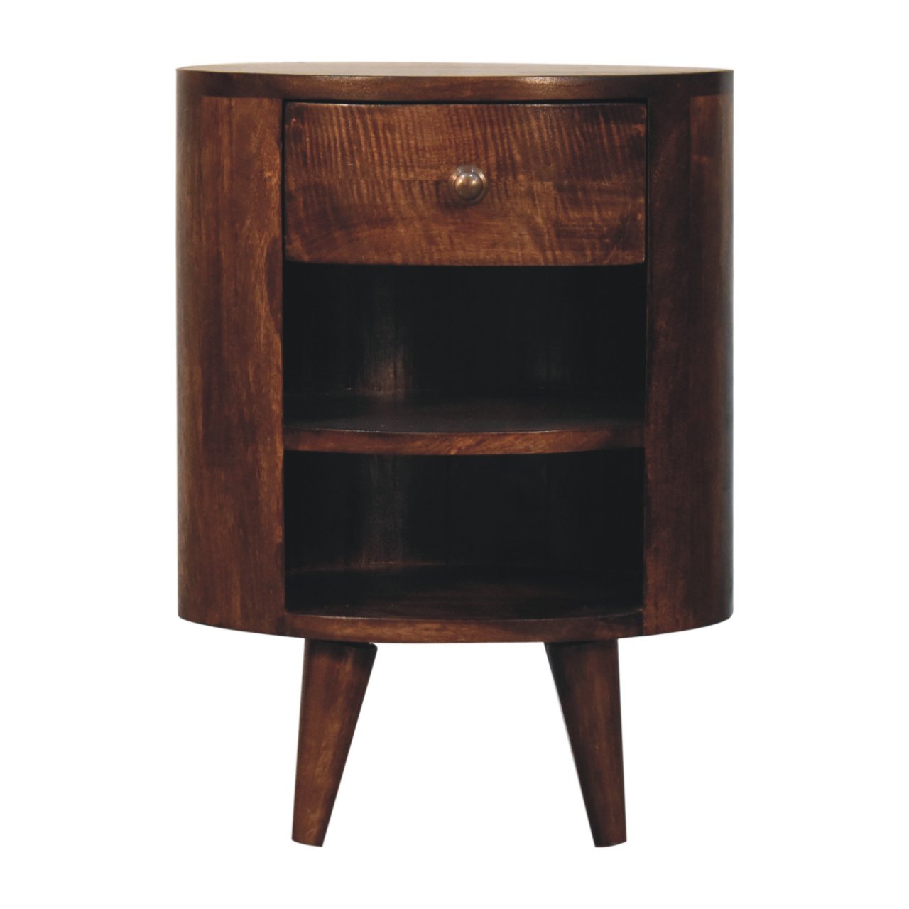 Cortez California Walnut Bedside - product view