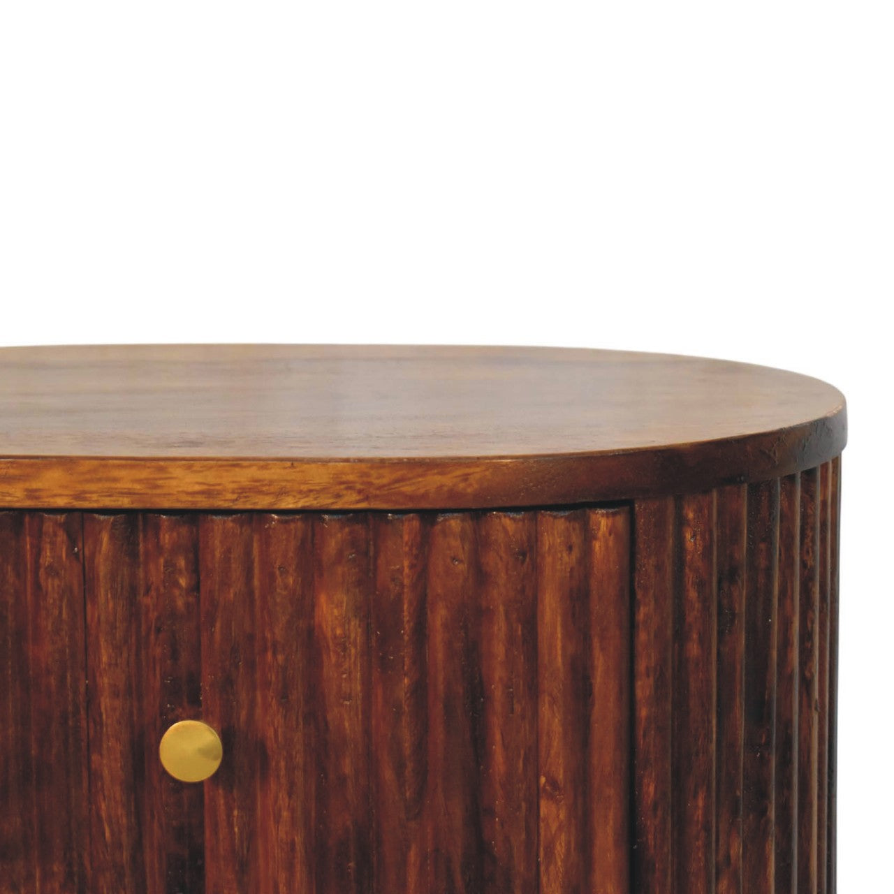 Curved Fluted Bedside Chest - view 4