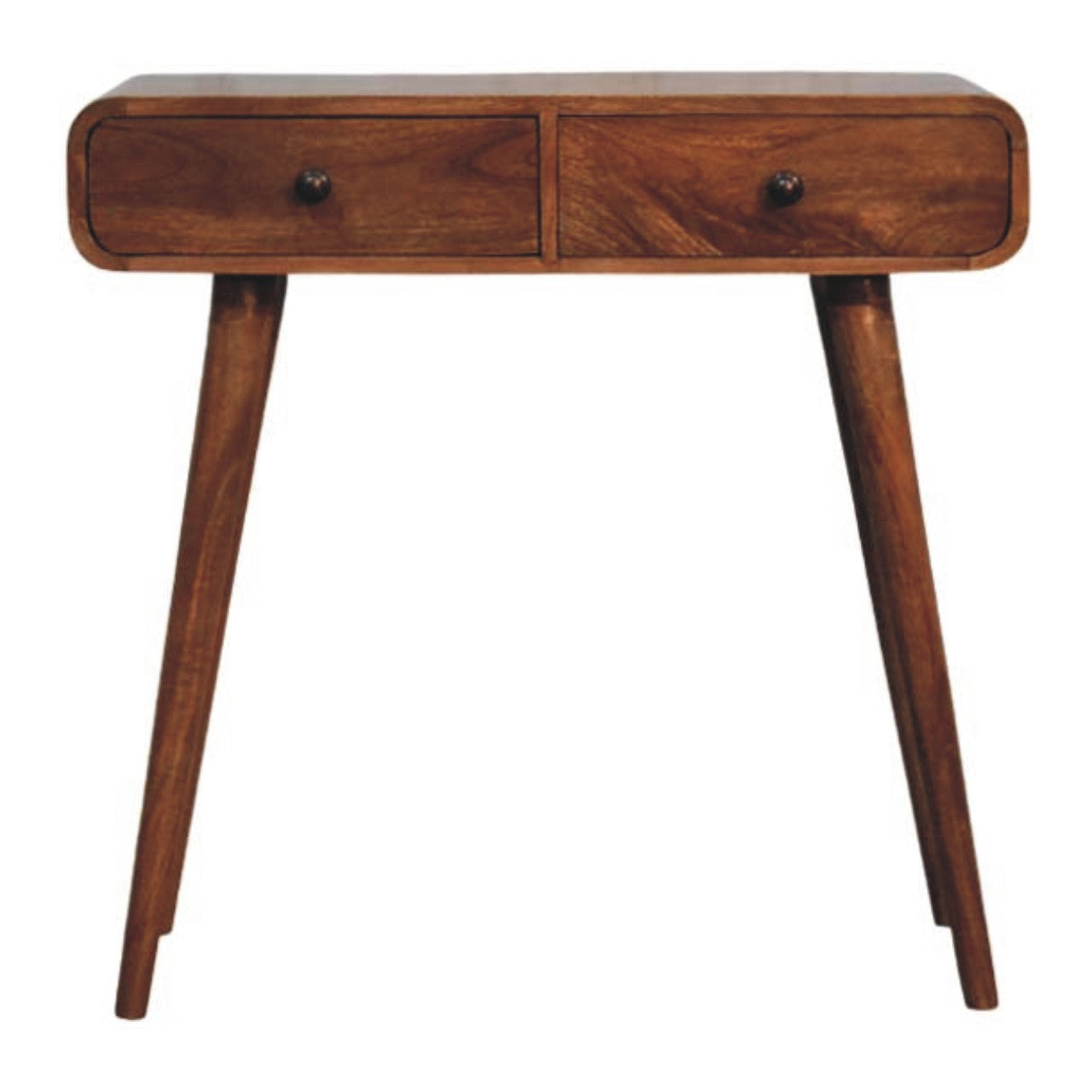 Curved Two Drawer Console Table - product view