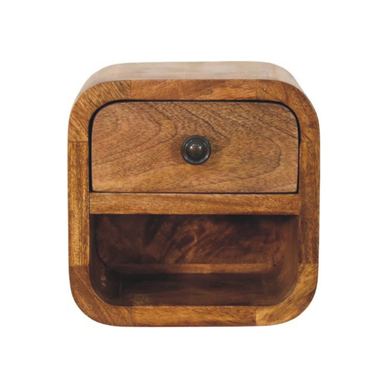 Curved Wall Mounted Nightstand - product view