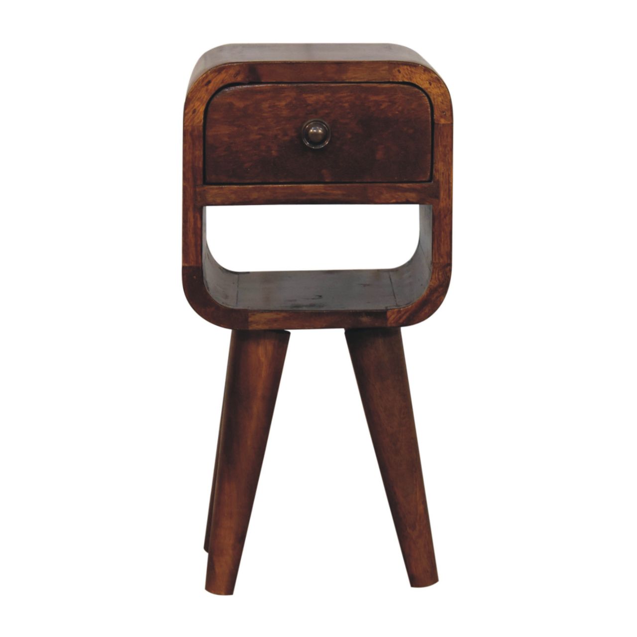 Extra Mini Chestnut Curve Lower Bedside - product view