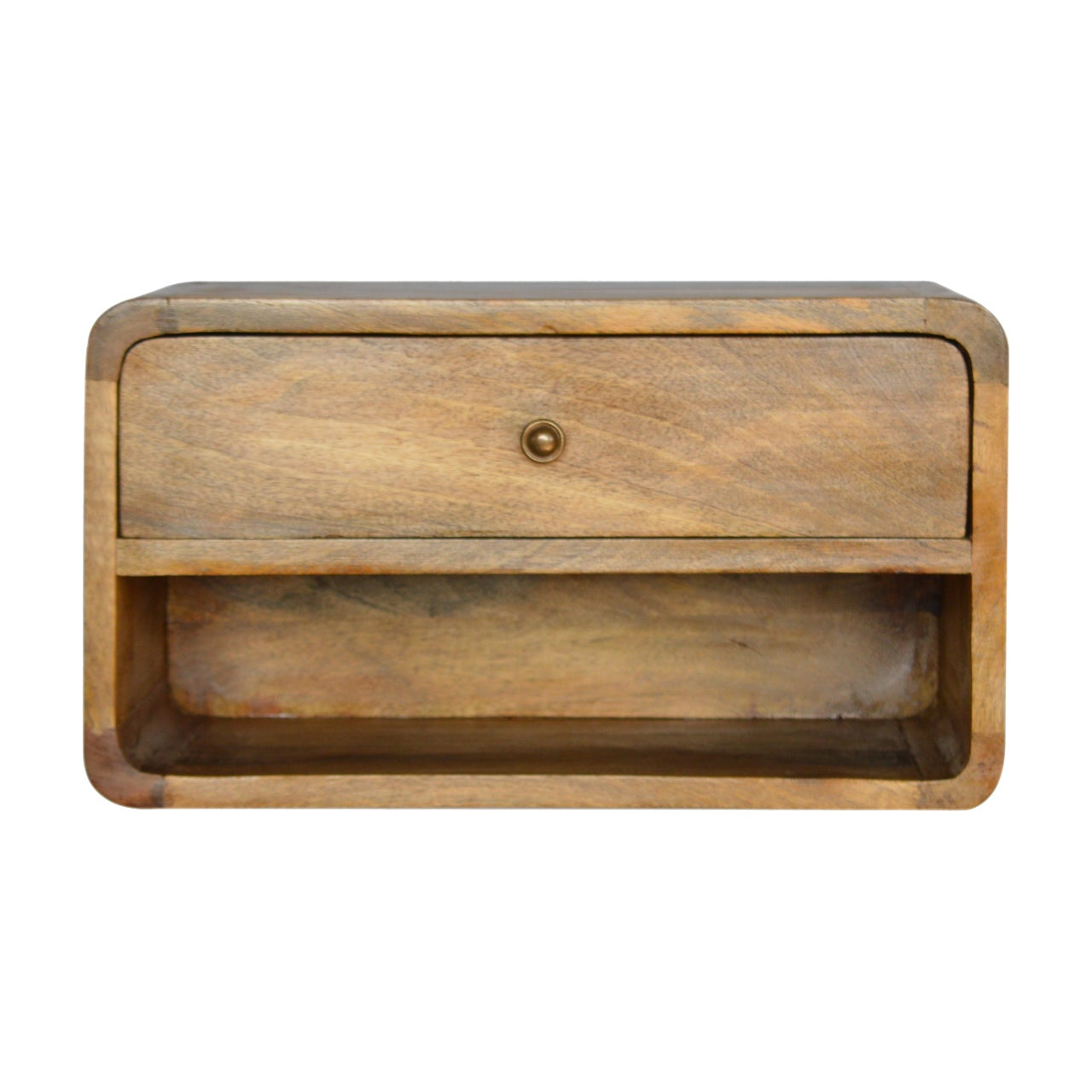 Floating Curve Open Slot Nightstand - product view
