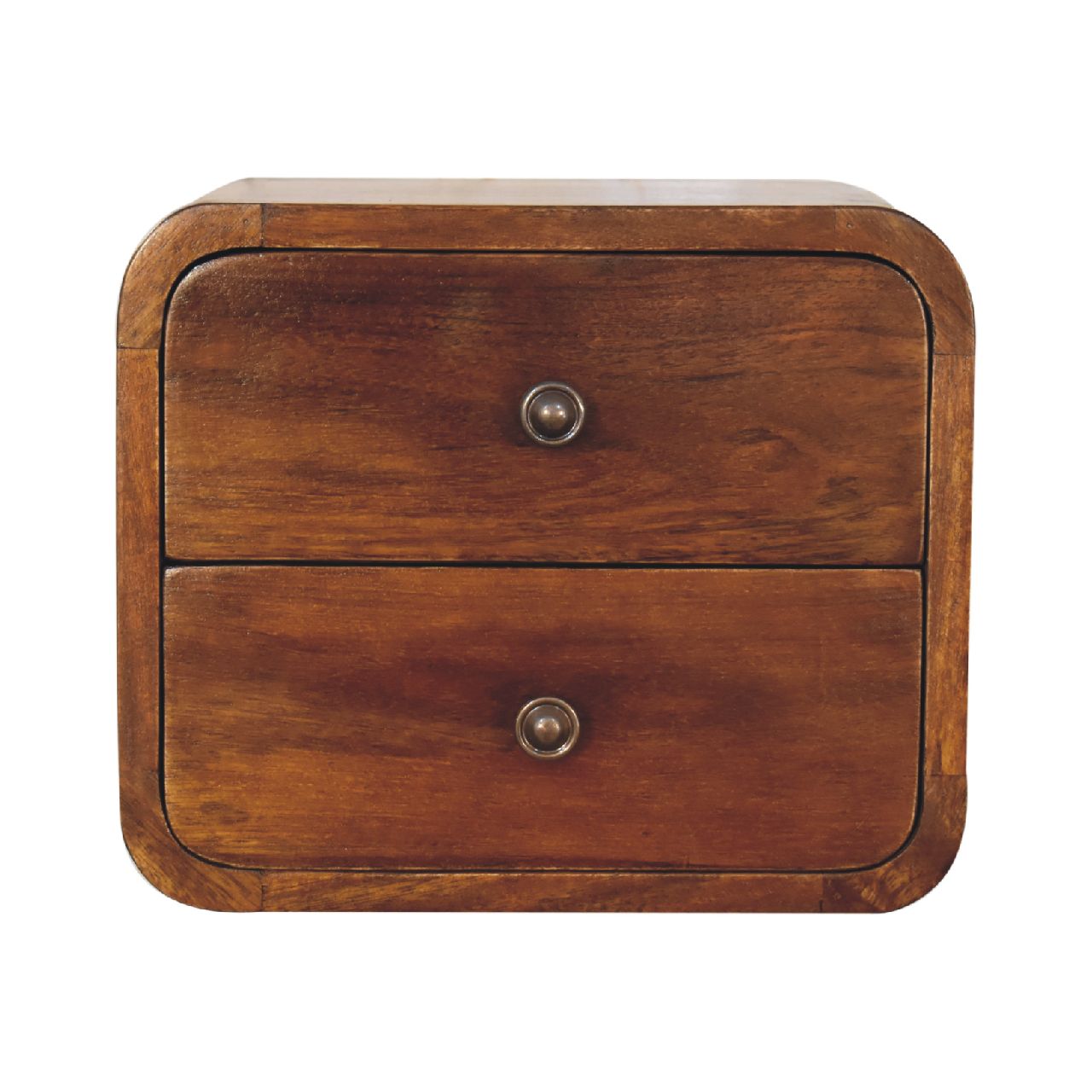 Floating Mini Chestnut Nightstand - product view