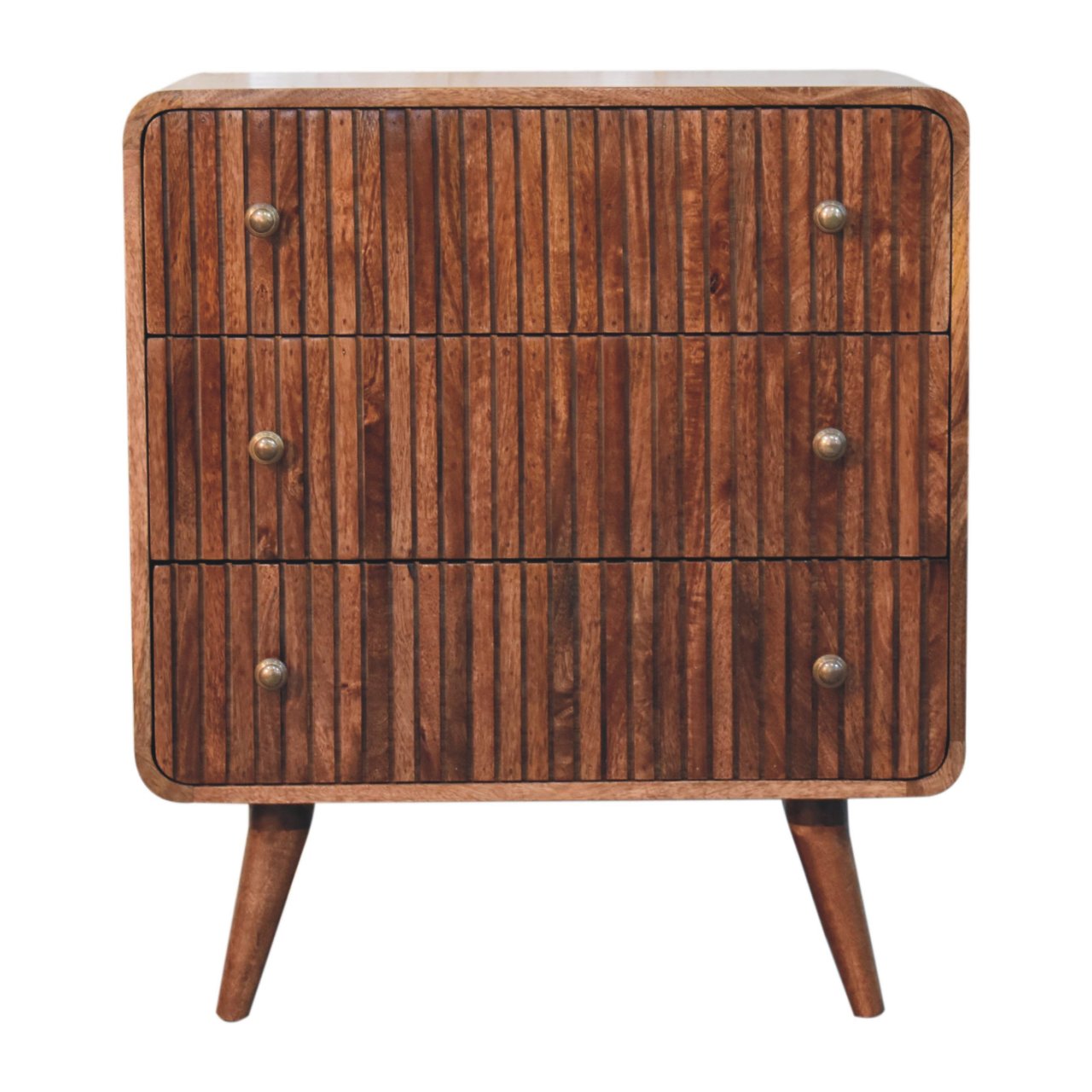 Honey Caramel T-bar Ridged Chest - product view
