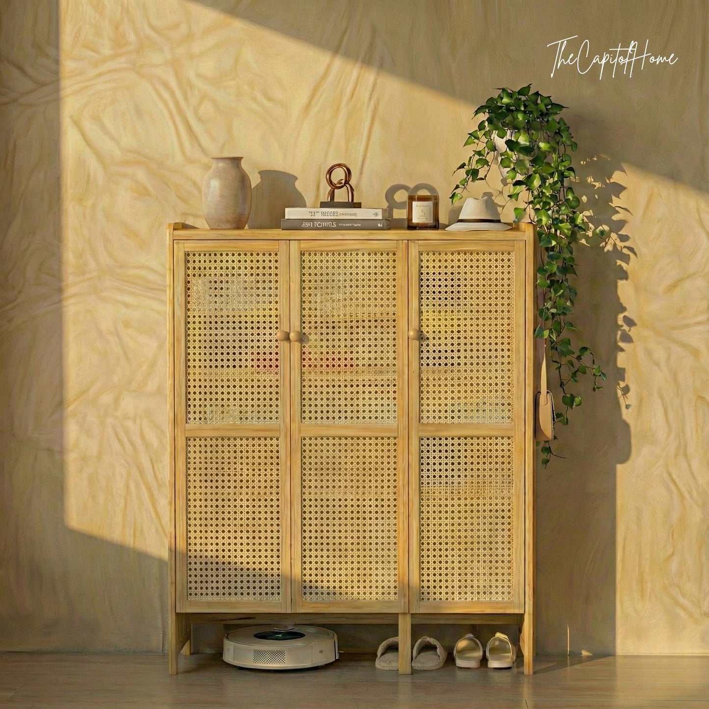 Bamboo 5-Tier Shoe Rack – Freestanding Entryway Storage Organizer, Natural & Eco-Friendly