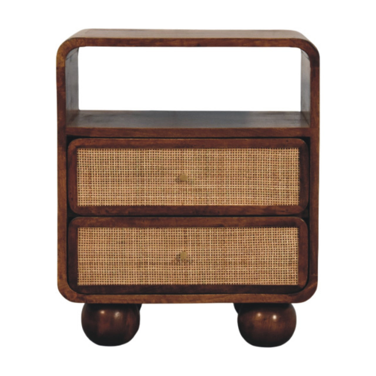 Larissa 2 Drawer Chestnut Nightstand - product view
