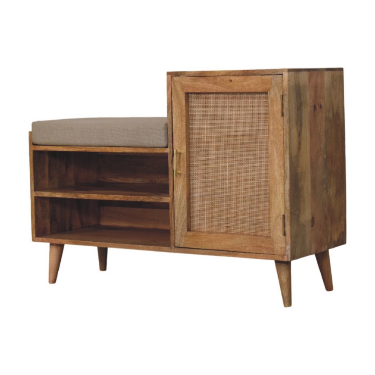 Larissa 2 slot Oak-ish Bench Unit - verified alternate view 3