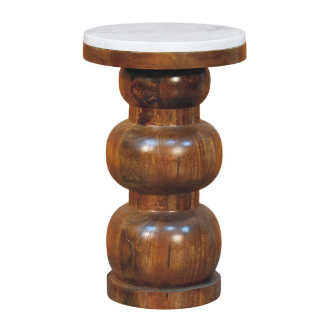 Marble Top Bulla Side Table - product view