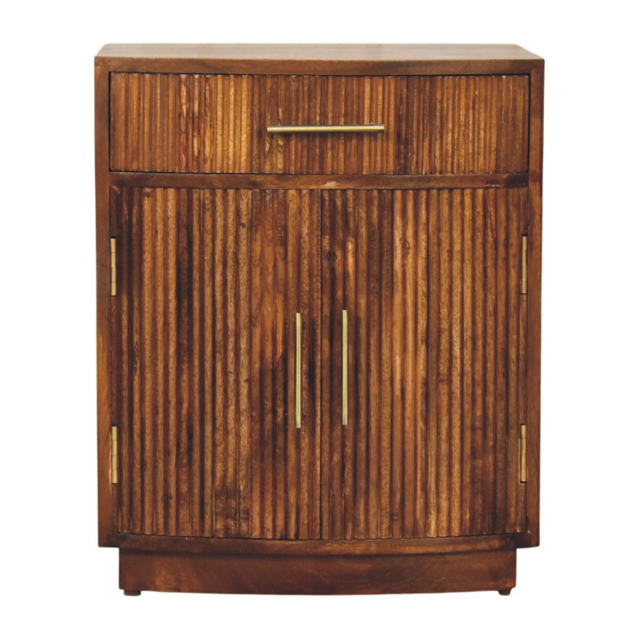 Milan Fluted Bedside Cabinet - product view