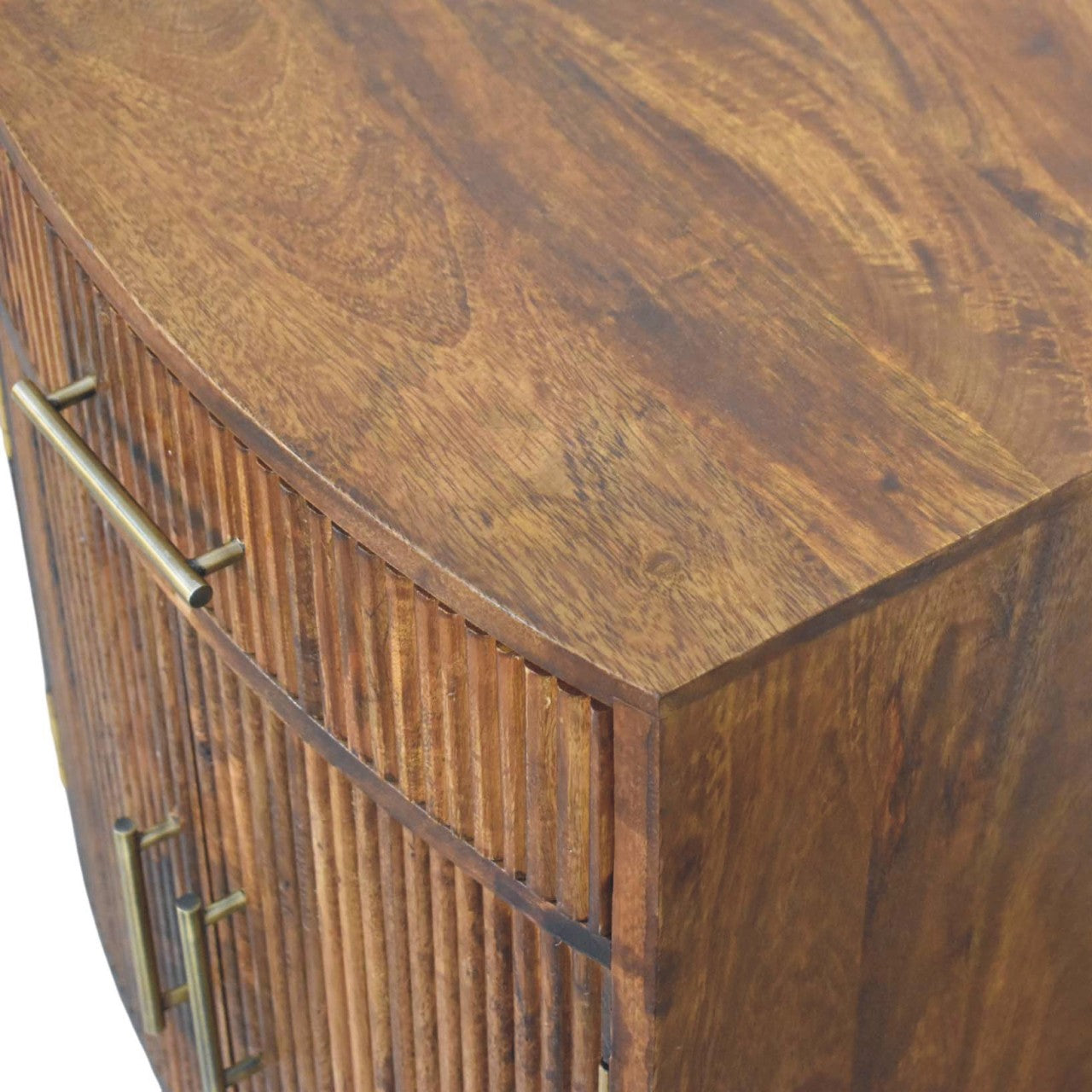 Milan Fluted Bedside Cabinet - view 5