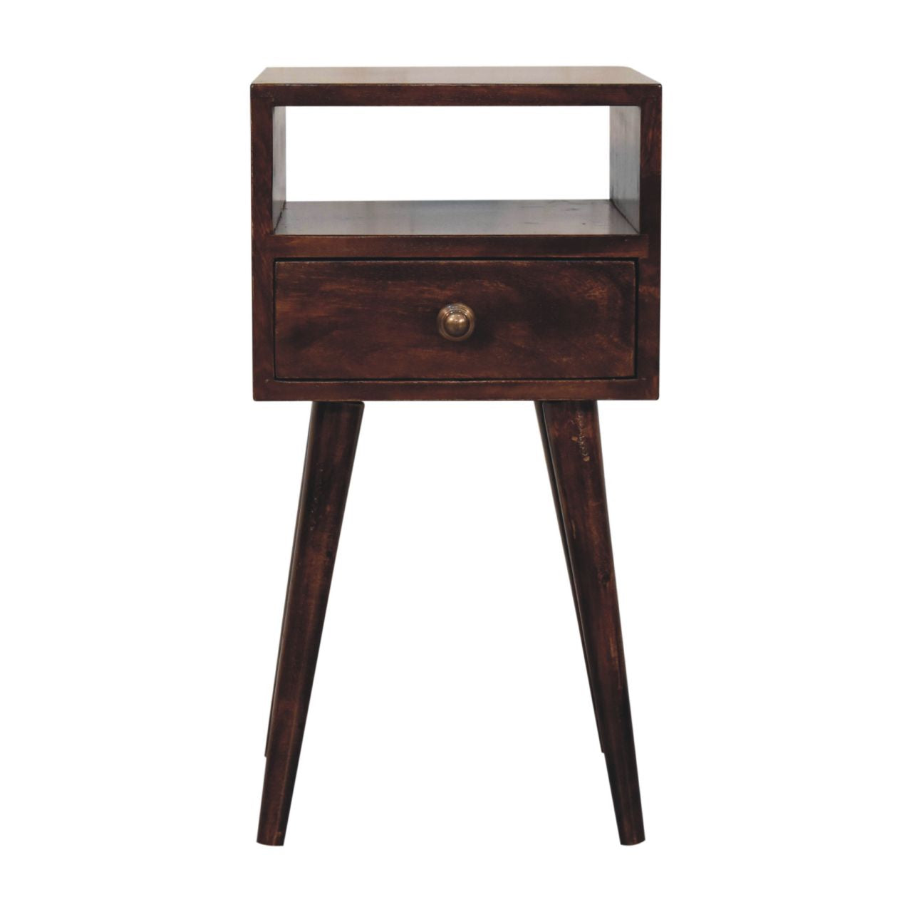 Mini California Walnut Bedside - product view