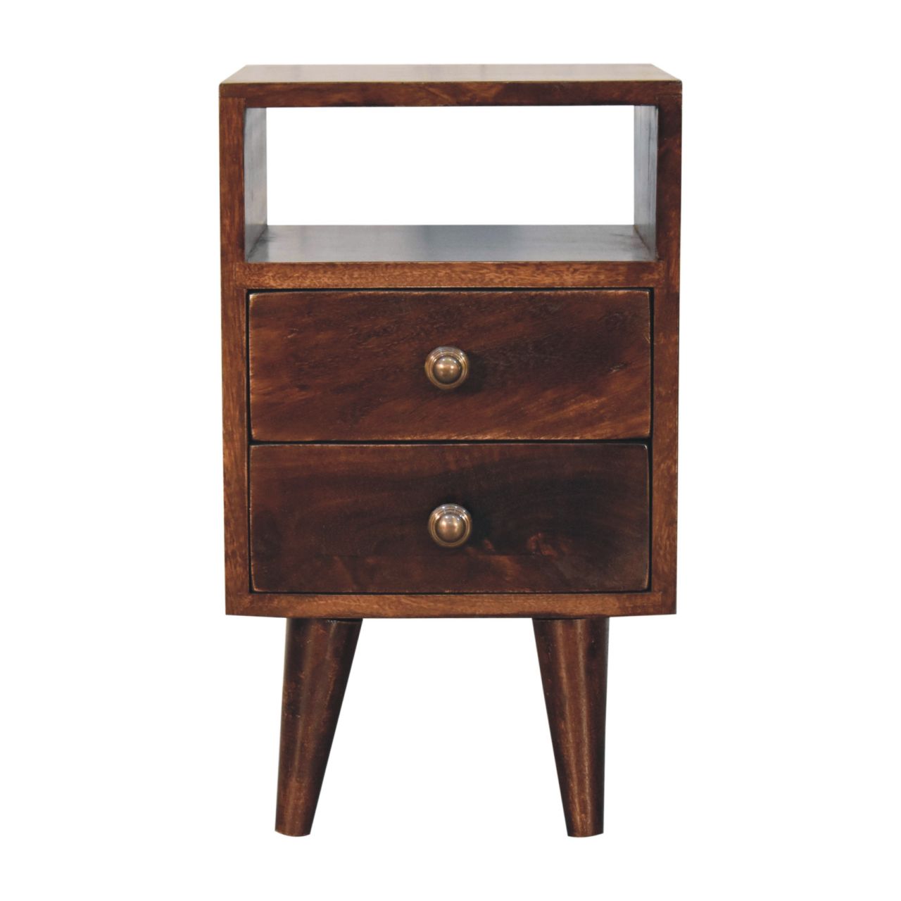 Mini Classic California Walnut Bedside - product view