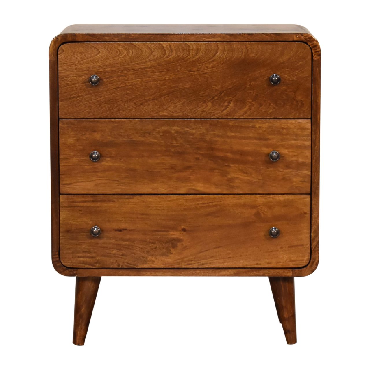 Mini Curved Chestnut Chest - product view