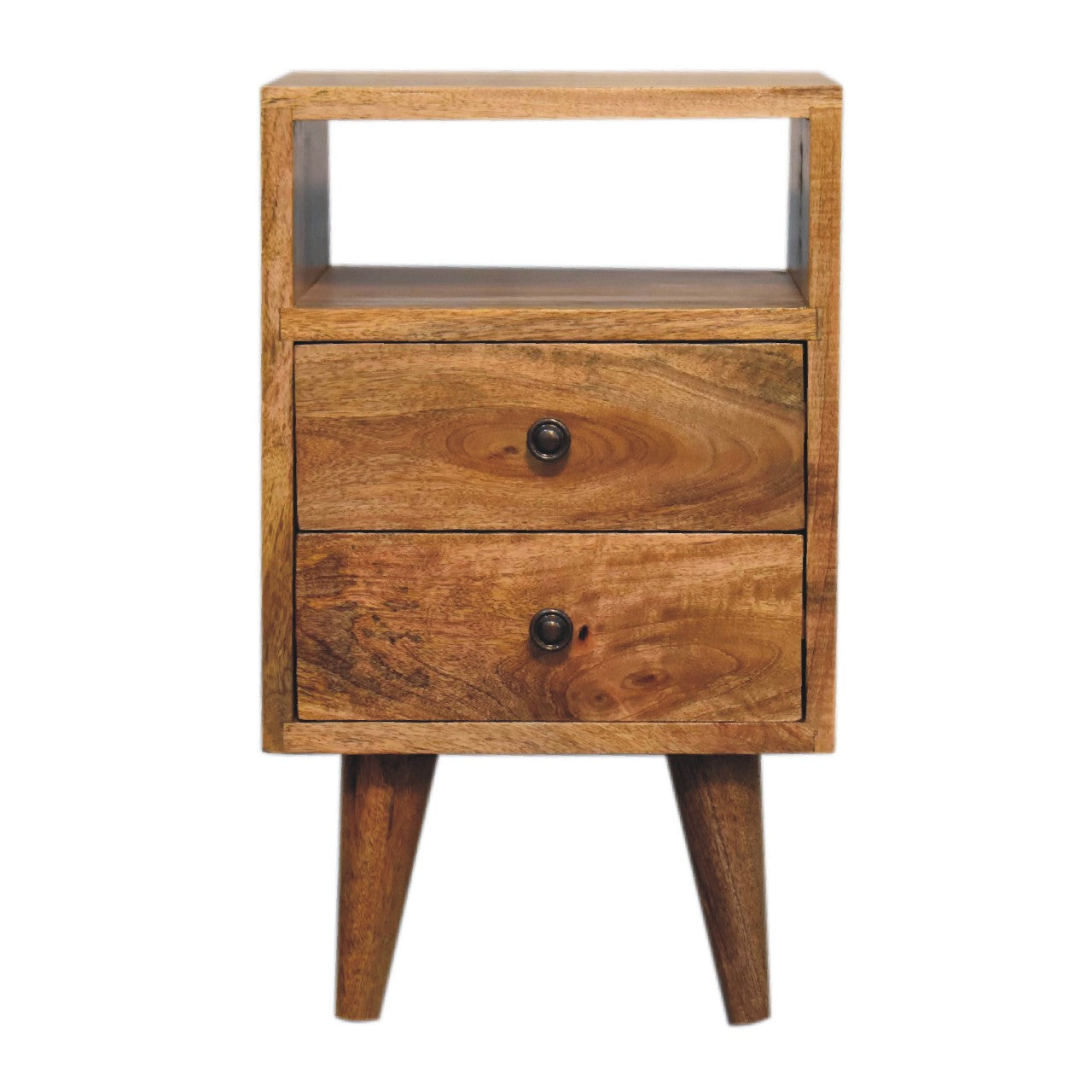 Mini Oak-ish Classic Open Nightstand - product view