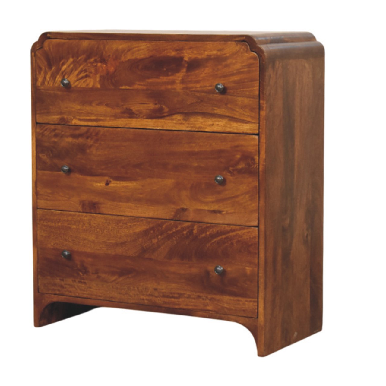 Newton Chestnut 3 Drawer Chest - verified alternate view 2