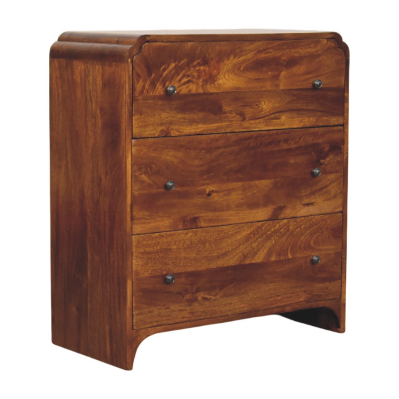 Newton Chestnut 3 Drawer Chest - verified alternate view 3